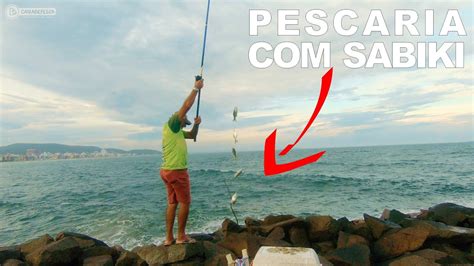 Pescaria Sabiki Na Praia Youtube