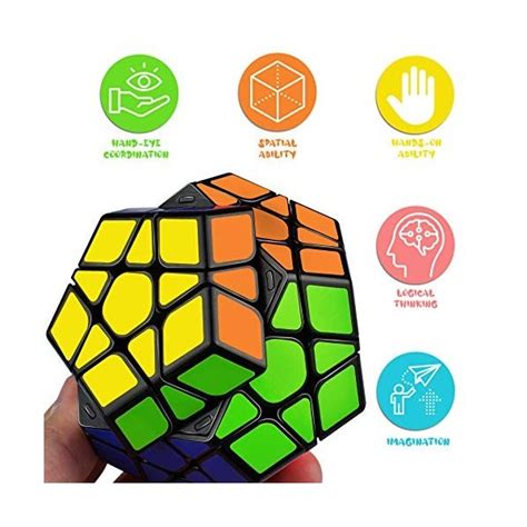 Jqgo Megaminx Speed Cube X Dodecahedron Vitesse Cube Magique Cub