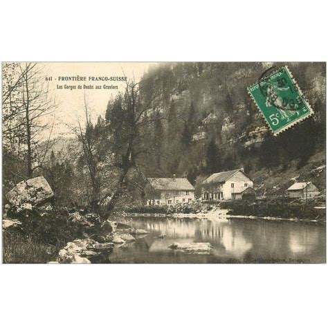 Carte Postale Ancienne Aux Graviers Les Gorges Du Doubs