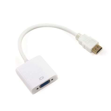 Jual CONVERTER HDMI TO VGA CONNECTOR HDMI VGA MURAH WARNA PUTIH