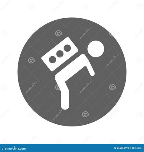 Burdensome, Heavy Icon. Gray Vector Graphics Stock Illustration ...