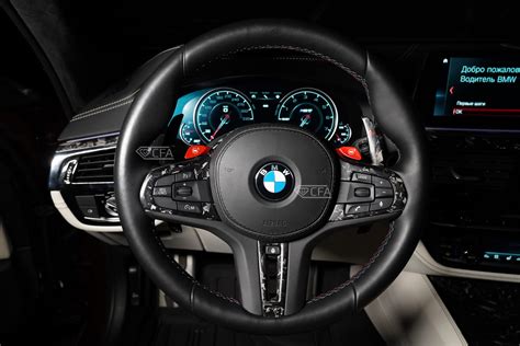 Steering Wheel Inserts Forged Carbon For BMW M8 F91 F92 F93 Grand Coupe