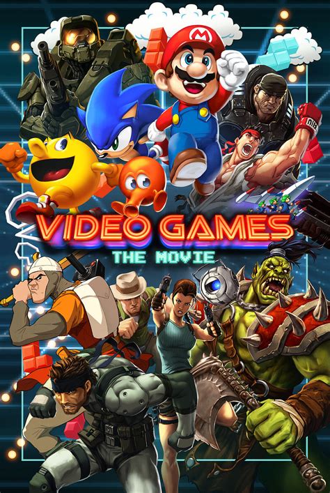 Video Games Movie Poster 5 Sizes Pc Atari Xbox Ps4 Wii Sega Snes