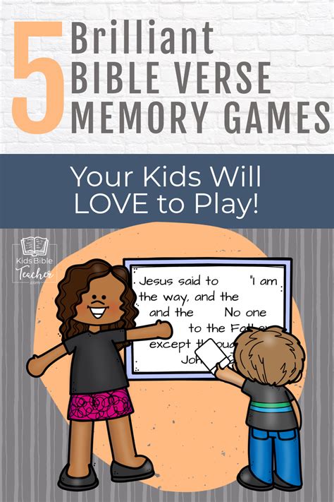 Five Brilliant Bible Verse Memory Games for Kids - Kids Bible Teacher ...