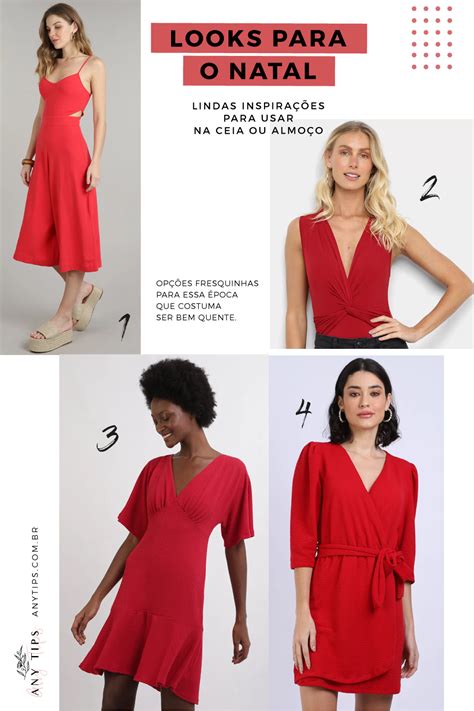 Looks De Natal Lindas Inspira Es Para Usar Na Ceia Ou Almo O Any Tips