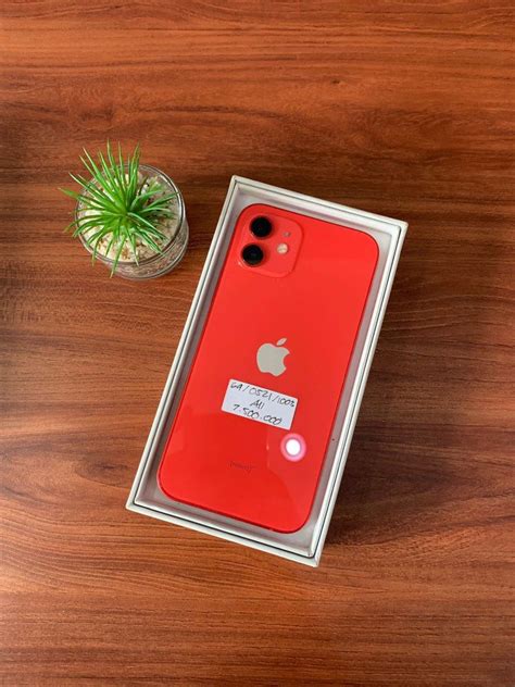 IPHONE 12 64GB MERAH ALL PROVIDER TERDAFTAR FULL SET BERGARANSI ALL