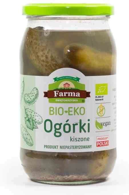 Ogórki kiszone BIO 700g 1100 g Najniższa cena FARMA ŚWIĘTOKRZYSKA