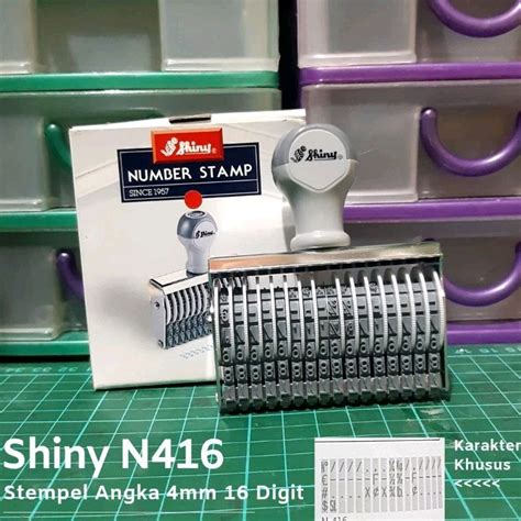 jual stempel manual angka   digit mm shiny