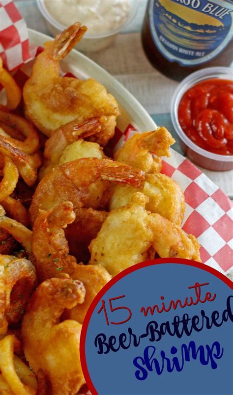 15 Minute Beer Battered Shrimp Starts With A Baking Mix Recipe Beer Battered Shrimp