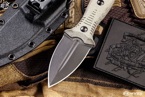 Bastinelli Knives "Telum" Fixed Blade Knife Green Micarta 2.75"M390 ...