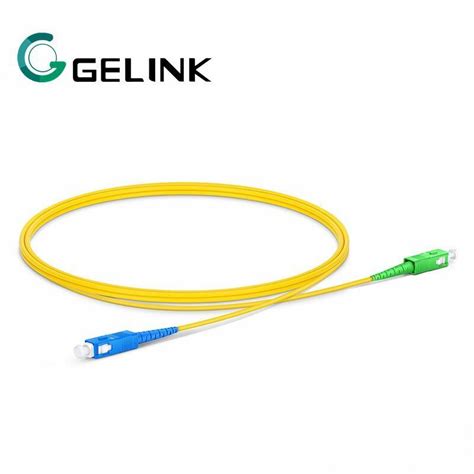 Sc Upc Sc Apc Single Mode Simplex 9 125um G657a 2mm Fiber Optic Patch Cord Patch Cord And