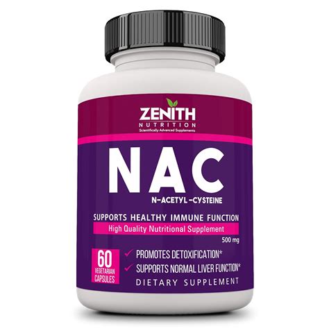 Zenith Nutrition Nac N Acetyl L Cysteine Lungs Respiratory Support