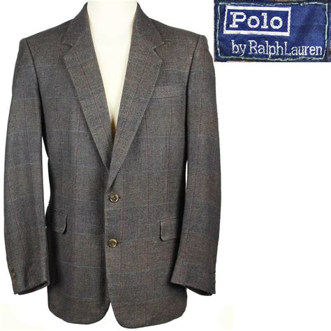 Polo Ralph Lauren Sport Coat Suit Jacket Silk Windowp Gem