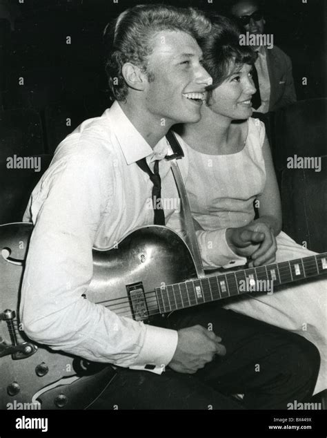 JOHNNY HALLYDAY French rock singer about 1960 Stock Photo - Alamy