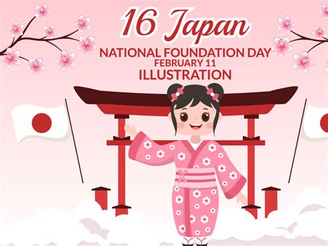 16 Japan National Foundation Day Illustration by denayuneep ~ EpicPxls