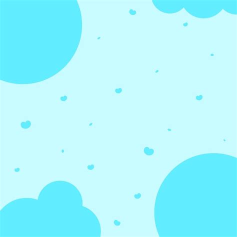 Lindo Fondo Con Corazones Y Nubes Vector Vector Premium