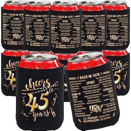 Amazon Yangmics Th Birthday Can Cooler Sleeves Pack Of Th