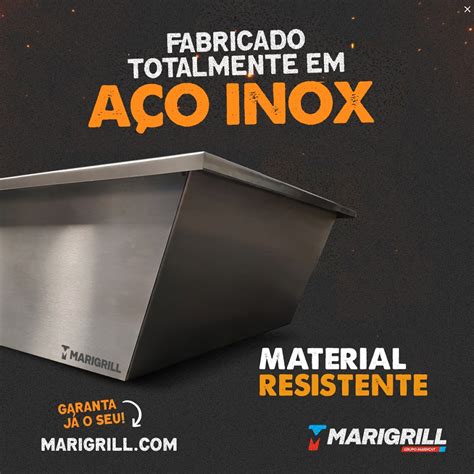 BRASEIRO EXECUTIVO EM INOX ISOLAMENTO TERMICO