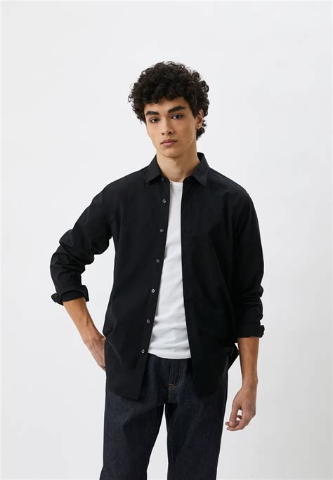 Рубашка UNIQLO EASY CARE, цвет: черный, RTLACG468901 — купить в ...