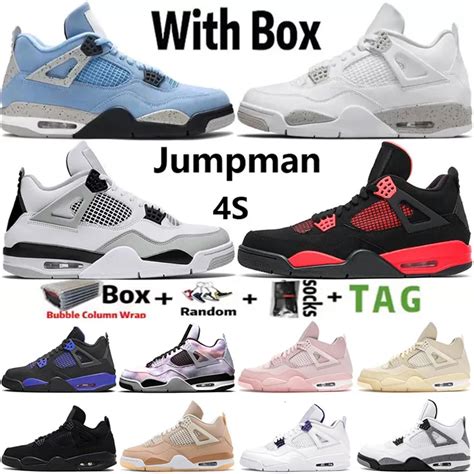 High J4 Jorda Jordam 4 Basketball Shoes IV Mens Womens Jumpman Jorden4s ...