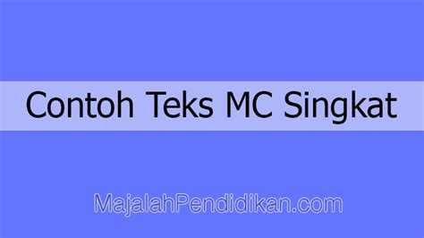 Kumpulan Contoh Teks Mc Bahasa Inggris Formal Pdf Filtrujillo