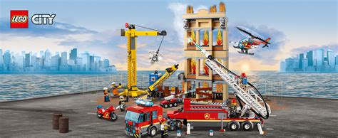 Lego 60216 City Fire Downtown Fire Brigade With Fire Engine Truck Toy