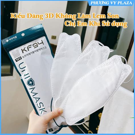 10 chiếc Khẩu trang 4 Lớp KF94 UNI MASK Bao tay và khẩu trang y tế