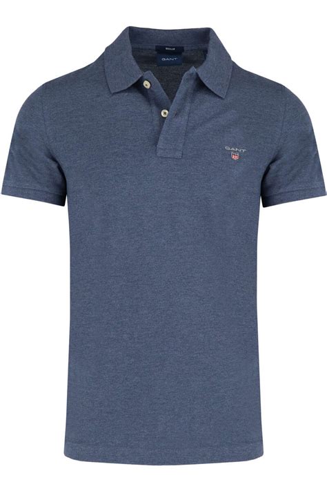 Hochwertiges GANT Regular Fit Poloshirt In Der Farbe Blau Einfarbig