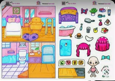 Toca Boca M3gan Room Paper Diy Handmade Drawing Printables Artofit