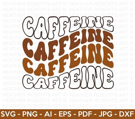 Caffeine Svg Retro Coffee Svg Coffee Stacked Svg Coffee Lover