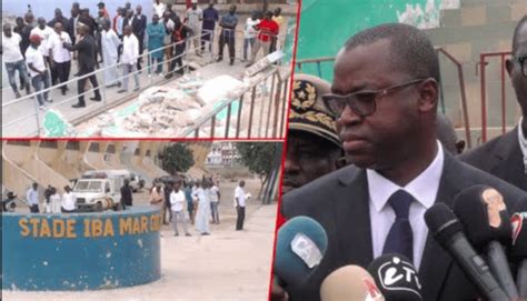 Vidéo Effondrement d une partie de la tribune du stade IMD en plein