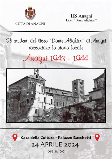 Anagni A Palazzo Bacchetti Gli Studenti Dell I I S Dante Alighieri