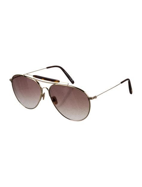 Tom Ford Aviator Gradient Sunglasses Brown Sunglasses Accessories Tom126131 The Realreal