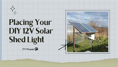 Diy Solar Shed Lights Step By Step Simple V Installation