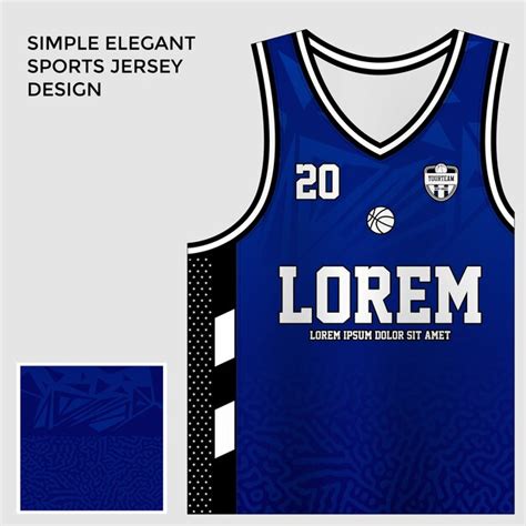 Premium Vector | Blue sublimation basketball jersey template