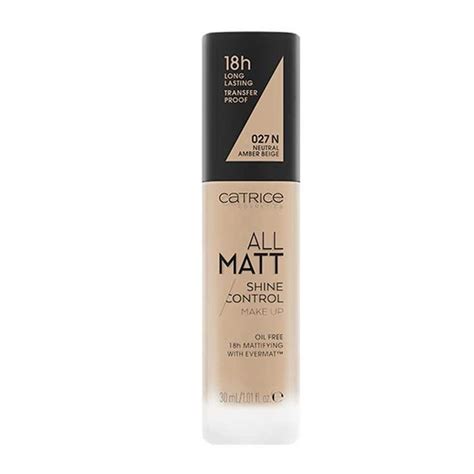 Catrice All Matt Shine Control Дълготраен матиращ фон дьо тен за мазна ...