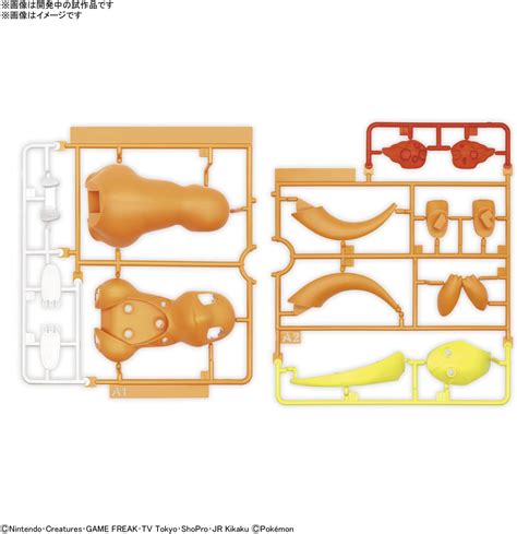 Pokemon Plamo Collection Quick Charmander Plastic Model Kit