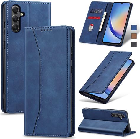 ICatchy For Samsung Galaxy A34 5G Case Leather Wallet Book Flip Folio