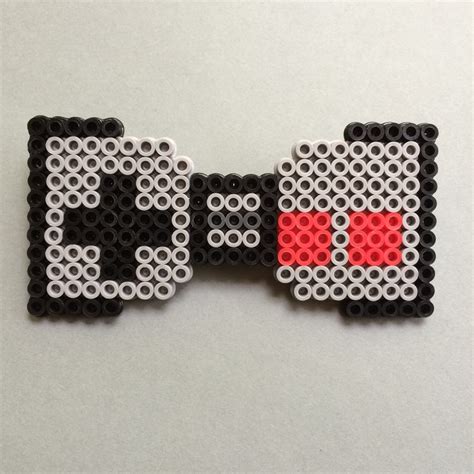 Nintendo Controller Perler Bead Bow Tie The Classic Gray Nes Etsy