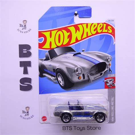 Hot Wheels Shelby Cobra 427 S C Silver Rolling Metal Shopee Philippines