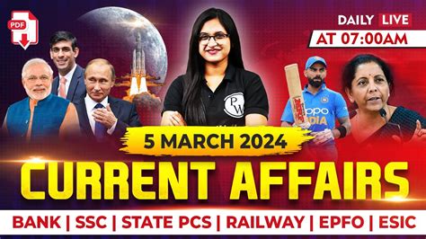 Daily Current Affairs March Current Affairs For