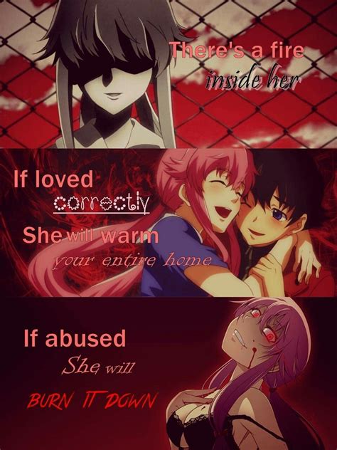 When Im Yandere Mirai Nikki Anime Yandere Girl