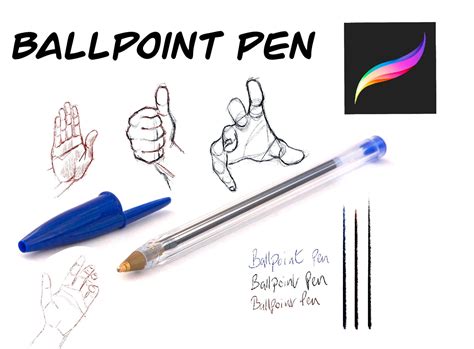 Procreate Ballpoint Pen Brush Etsy