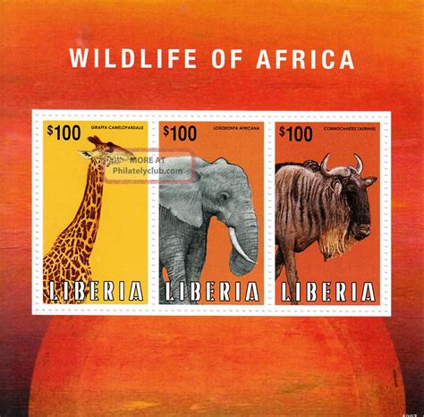 Liberia 2013 Wildlife Of Africa 3v M/s Mammals Animals Giraffe Elephant