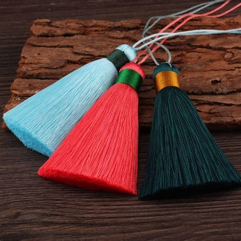 5pcs 8cm3 15 Silk Tassels Silky Jewelry Etsy