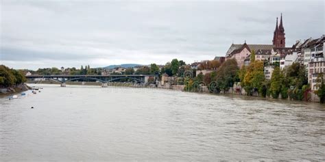 Rhine River in Basel, Switzerland Stock Image - Image of transport, river: 22438131