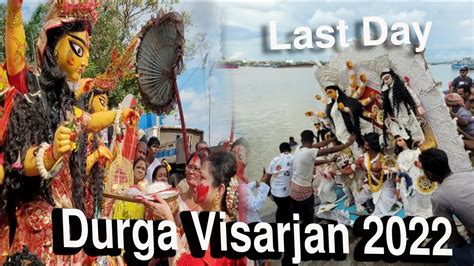 Kolkata Durga Puja Visarjan 2022 Babughat Durga Puja Visarjan Kolkata