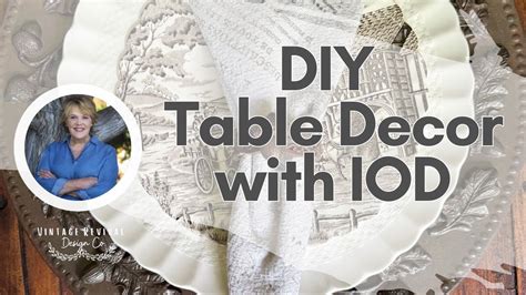 DIY Table Decor With NEW IOD Summer Release Mould And Stamp Using Resin