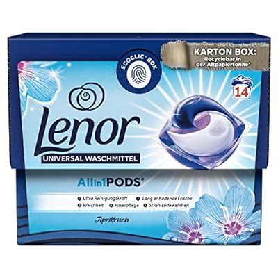 Lenor Waschmittel Pods All In Waschladungen Lenor Aprilfrisch