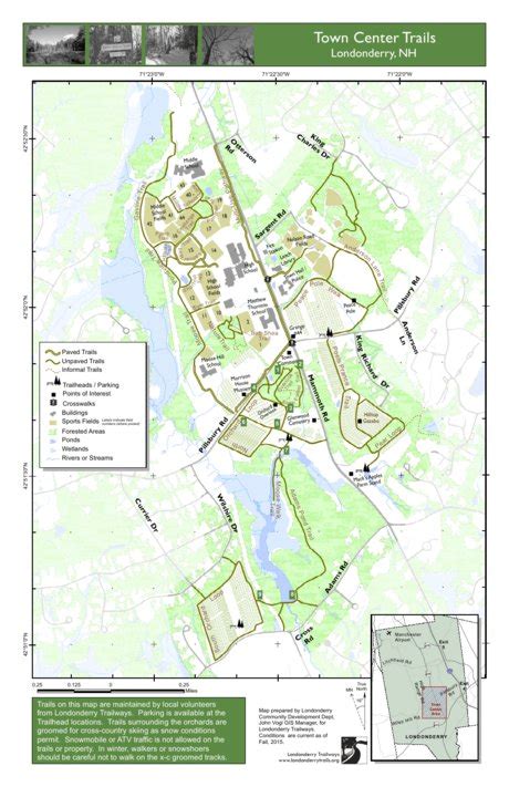 Town Center Trails in Londonderry, NH Map by Town of Londonderry, NH ...